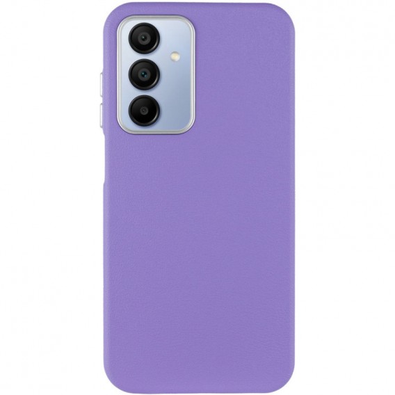 Кожаный чехол Leather Case Metal Buttons для Samsung Galaxy A15 4G/5G / M15 5G Light Purple