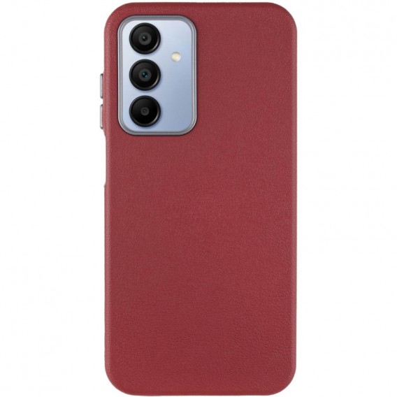 Кожаный чехол Leather Case Metal Buttons для Samsung Galaxy A15 4G/5G / M15 5G Red