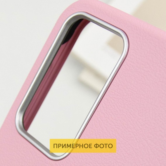 Кожаный чехол Leather Case Metal Buttons для Samsung Galaxy S24 Ultra Light Pink