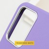 Кожаный чехол Leather Case Metal Buttons для Samsung Galaxy S24 Ultra Light Purple