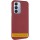 Шкіряний чохол Leather Case Metal Buttons для Samsung Galaxy S24 Ultra Red