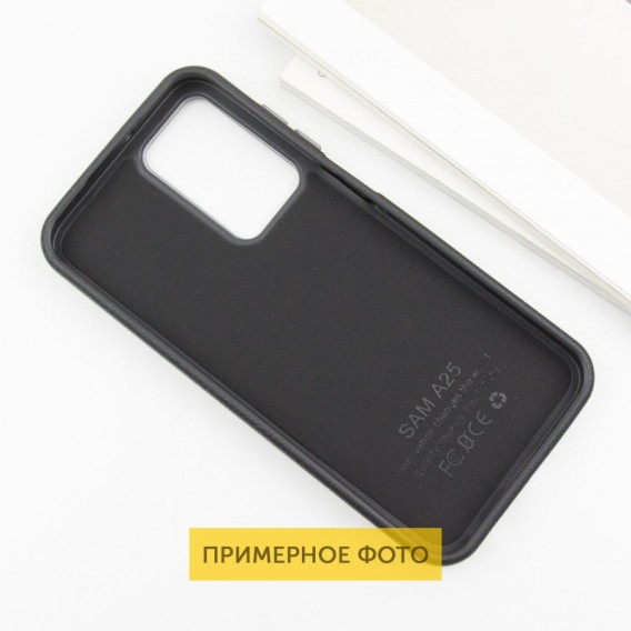 Кожаный чехол Leather Case Metal Buttons для Xiaomi Redmi A3 Black