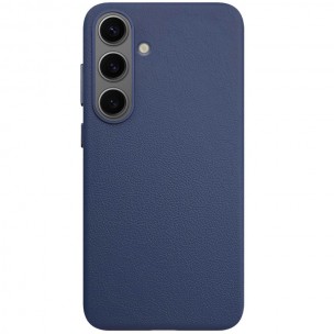 Шкіряний чохол Leather Case (AAA) для Samsung Galaxy S25+ Dark Blue Шкіряний чохол Leather Case (AAA) для Samsung Galaxy S25+ Dark Blue