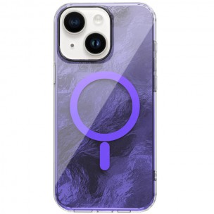 Чохол TPU Shiny Mountain (MagFit) для Apple iPhone 14 / 13 (6.1") Purple
