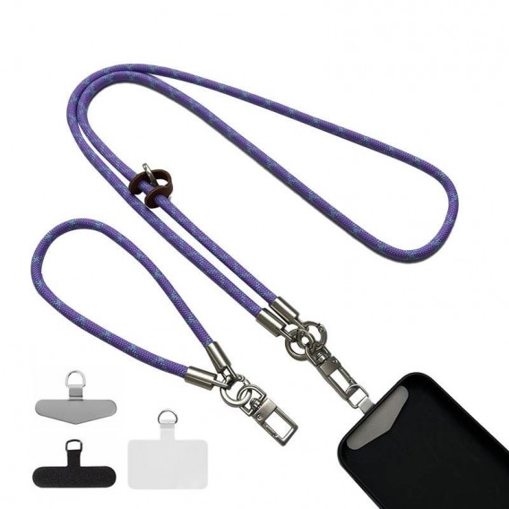 Набір шнурків 120см + 35см Purple / Blue