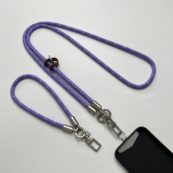 Набір шнурків 120см + 35см Purple / Blue