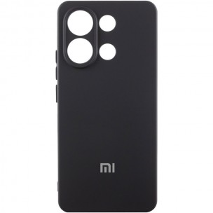 Чехол Silicone Cover Lakshmi Full Camera (AA) with logo для Xiaomi Redmi Note 13 5G Черный / Black