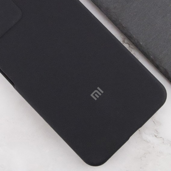 Чехол Silicone Cover Lakshmi Full Camera (AA) with logo для Xiaomi Redmi Note 13 5G Черный / Black