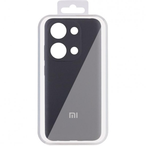 Чехол Silicone Cover Lakshmi Full Camera (AA) with logo для Xiaomi Poco X6 / Note 13 Pro 5G Черный / Black