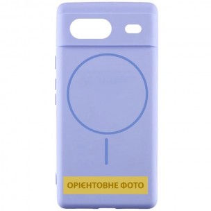 Чохол Silicone Cover Lakshmi Full Camera (AA) with MagFit для Google Pixel 8 Бузковий / Dasheen