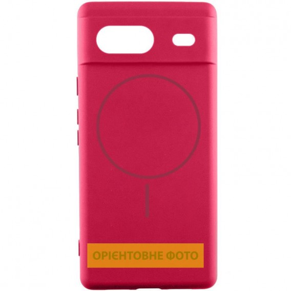 Чехол Silicone Cover Lakshmi Full Camera (AA) with MagFit для Google Pixel 8 Красный / Rose Red