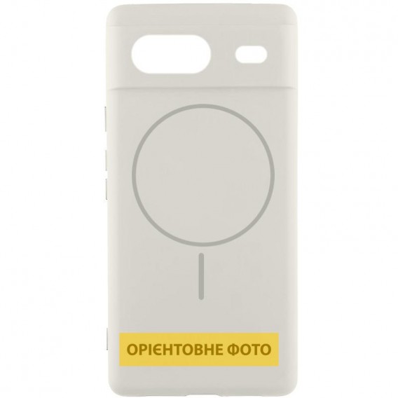 Чехол Silicone Cover Lakshmi Full Camera (AA) with MagFit для Google Pixel 8 Белый / White