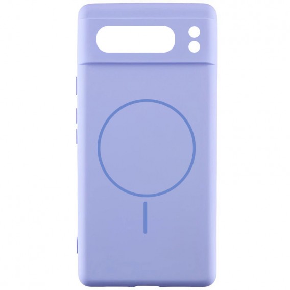 Чохол Silicone Cover Lakshmi Full Camera (AA) with MagFit для Google Pixel 8 Pro Бузковий / Dasheen