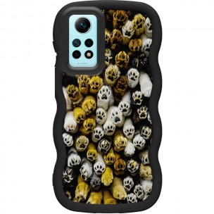 Чехол TPU Cloudy Pictures для Xiaomi Redmi Note 12 Pro 4G Paws