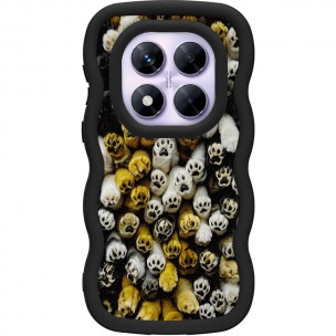 Чехол TPU Cloudy Pictures для Xiaomi Redmi Note 14 Pro 4G Paws