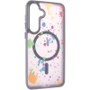 Чехол TPU+PC Flush with MagSafe для Samsung Galaxy S24 / S25 Titanium grey