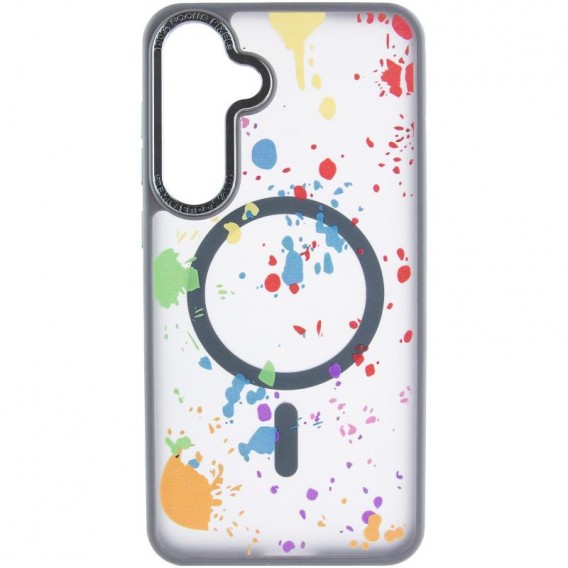 Чехол TPU+PC Flush with MagSafe для Samsung Galaxy S24 / S25 Titanium grey