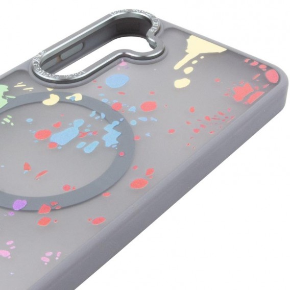 Чехол TPU+PC Flush with MagSafe для Samsung Galaxy S24 / S25 Titanium grey