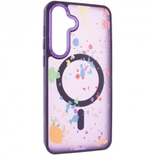 Чехол TPU+PC Flush with MagSafe для Samsung Galaxy S24 / S25 Dark purple Чехол TPU+PC Flush with MagSafe для Samsung Galaxy S24 / S25 Dark purple