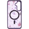Чехол TPU+PC Flush with MagSafe для Samsung Galaxy S24 / S25 Dark purple