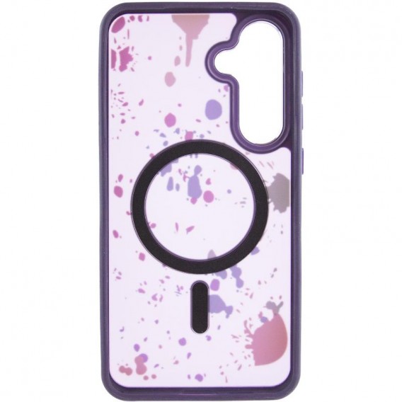 Чехол TPU+PC Flush with MagSafe для Samsung Galaxy S24 / S25 Dark purple