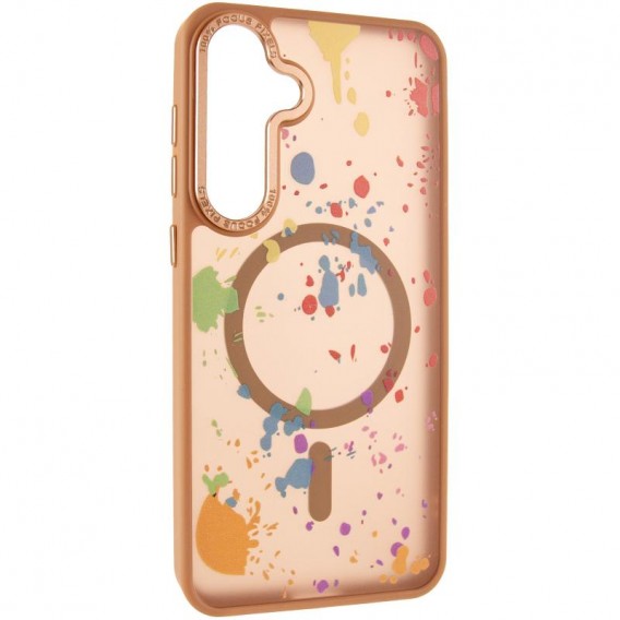 Чохол TPU+PC Flush with MagSafe для Samsung Galaxy S24 / S25 Desert gold