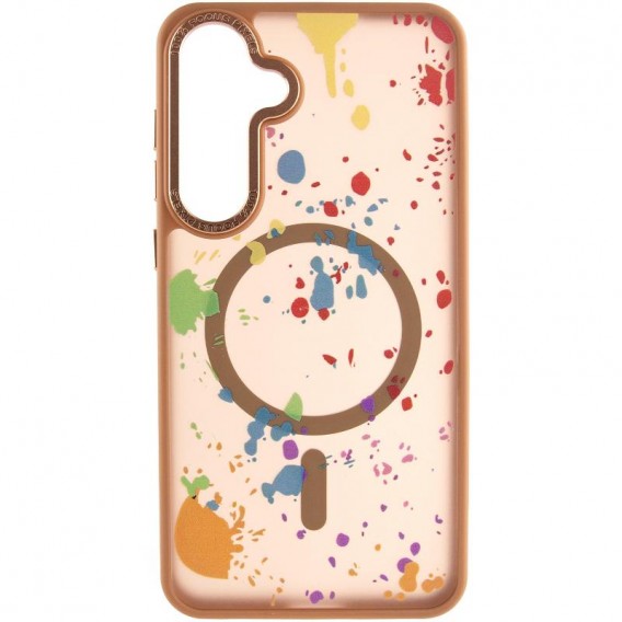 Чехол TPU+PC Flush with MagSafe для Samsung Galaxy S24 / S25 Desert gold