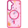 Чехол TPU+PC Flush with MagSafe для Samsung Galaxy S24 / S25 Barbie Pink
