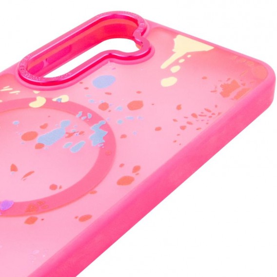 Чехол TPU+PC Flush with MagSafe для Samsung Galaxy S24 / S25 Barbie Pink