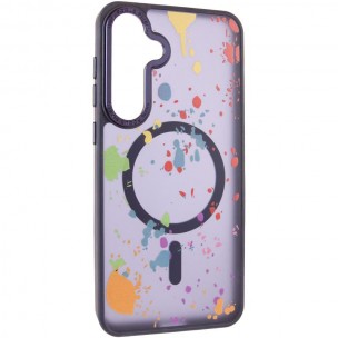 Чохол TPU+PC Flush with MagSafe для Samsung Galaxy S24 / S25 Dark blue Чохол TPU+PC Flush with MagSafe для Samsung Galaxy S24 / S25 Dark blue