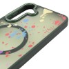 Чехол TPU+PC Flush with MagSafe для Samsung Galaxy S24 / S25 Dark green