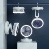 Настольный складной вентилятор Folding Fan 2in1 with Night Light White