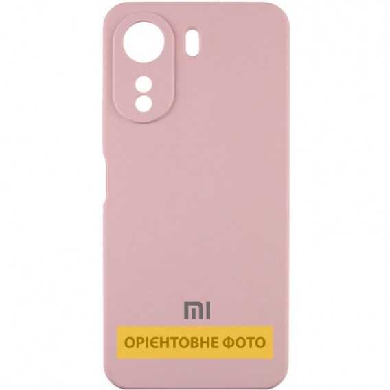 Чехол Silicone Cover Lakshmi Full Camera (AAA) with Logo для Xiaomi Poco X7 Розовый / Pink Sand