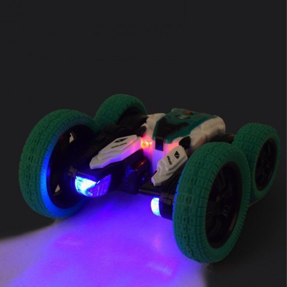 Машинка на радиоуправлении SHT DW02A Trick and Flip RC Car 2.4G Green