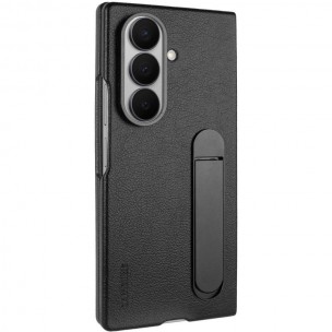 Шкіряний чохол Leather Case (AAA) with stand для Samsung Galaxy Z Fold7 Black Шкіряний чохол Leather Case (AAA) with stand для Samsung Galaxy Z Fold7 Black