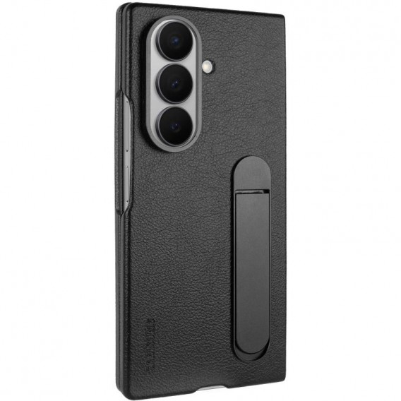 Шкіряний чохол Leather Case (AAA) with stand для Samsung Galaxy Z Fold7 Black