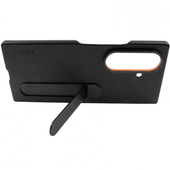 Шкіряний чохол Leather Case (AAA) with stand для Samsung Galaxy Z Fold7 Black