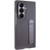 Шкіряний чохол Leather Case (AAA) with stand для Samsung Galaxy Z Fold7 Gray