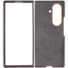 Шкіряний чохол Leather Case (AAA) with stand для Samsung Galaxy Z Fold7 Gray