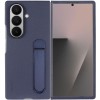 Кожаный чехол Leather Case (AAA) with stand для Samsung Galaxy Z Fold7 Navy
