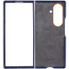 Кожаный чехол Leather Case (AAA) with stand для Samsung Galaxy Z Fold7 Navy