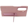 Шкіряний чохол Leather Case (AAA) with stand для Samsung Galaxy Z Fold7 Pink