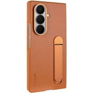 Кожаный чехол Leather Case (AAA) with stand для Samsung Galaxy Z Fold7 Tan Кожаный чехол Leather Case (AAA) with stand для Samsung Galaxy Z Fold7 Tan
