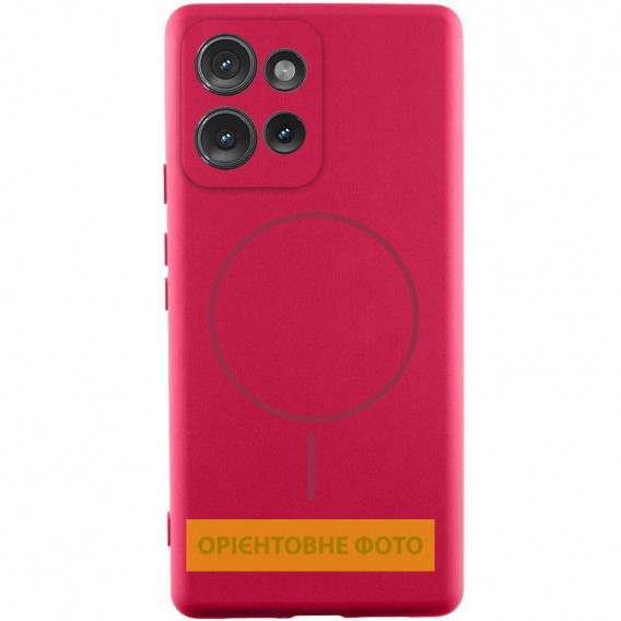 Чохол Silicone Cover Lakshmi Full Camera (AA) with MagFit для Motorola Edge 60 Pro Червоний / Rose Red