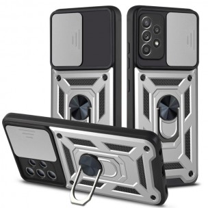 Чохол Ummi Camshield Serge Ring для Samsung Galaxy A72 4G / A72 5G Срібний Чохол Ummi Camshield Serge Ring для Samsung Galaxy A72 4G / A72 5G Срібний