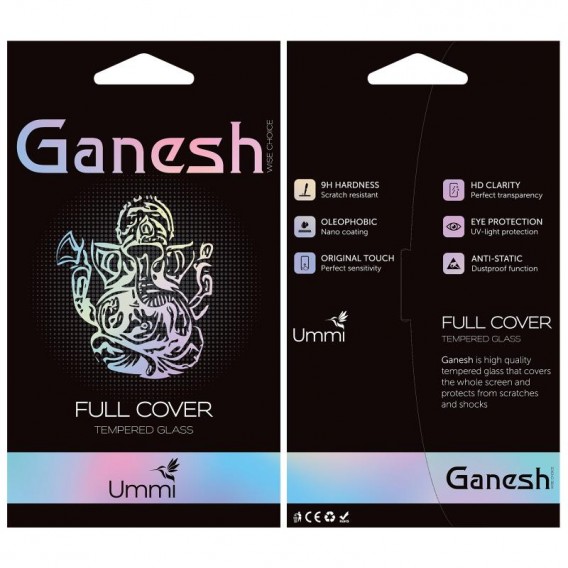 Захисне скло Ganesh (Full Cover) для Apple iPhone 17 Air (6.5") Чорний