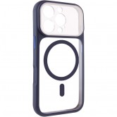 Чехол TPU+PC GETMAN Moon Clear with MagSafe для Apple iPhone 16 Pro Max (6.9") Blue Чехол TPU+PC GETMAN Moon Clear with MagSafe для Apple iPhone 16 Pro Max (6.9") Blue