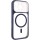 Чохол TPU+PC GETMAN Moon Clear with MagSafe для Apple iPhone 16 Pro Max (6.9") Blue