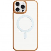 TPU+PC чехол Blueo Skin Friendly Frosted with MagSafe для Apple iPhone 16 Pro Max (6.9") Золотой / Белое кольцо TPU+PC чехол Blueo Skin Friendly Frosted with MagSafe для Apple iPhone 16 Pro Max (6.9") Золотой / Белое кольцо