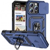 Чехол Ummi Camshield Serge Ring для Apple iPhone 16 Pro Max (6.9") Синий / Navy Чехол Ummi Camshield Serge Ring для Apple iPhone 16 Pro Max (6.9") Синий / Navy